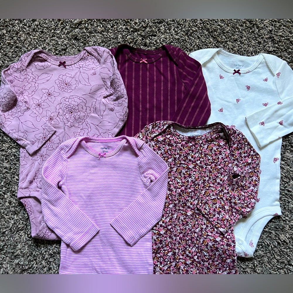 💕Carter’s long sleeve onesies